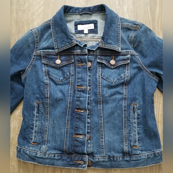 NEW! Loft Denium Jacket Size S - Picture 10 of 10